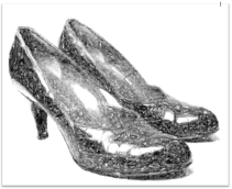 Alligator pumps sketch